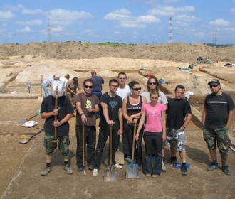 Zdjęcia z badań archeologicznych