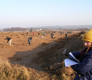 Zdjęcia z badań archeologicznych